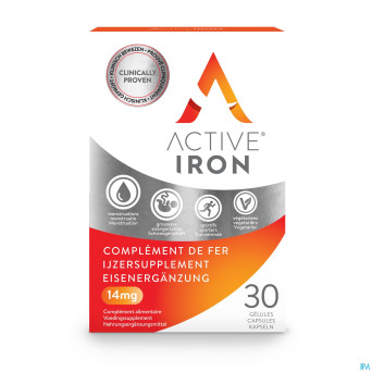 Active iron 14mg caps 30 nf