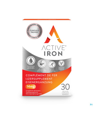 Active iron 14mg caps 30 nf