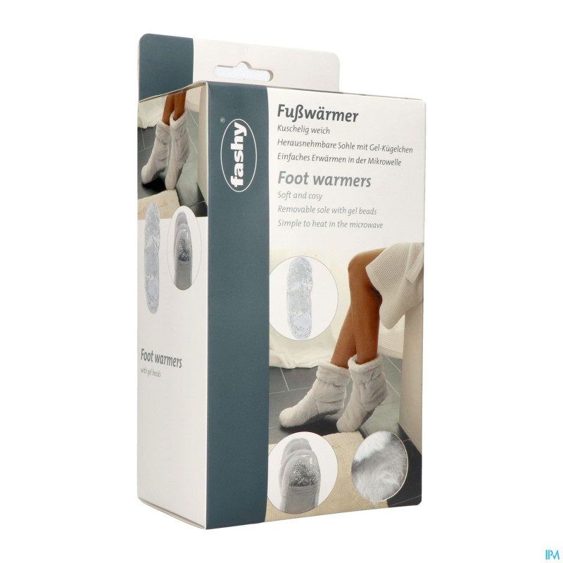 Fashy pantoufles chauffantes semelle gel retirable