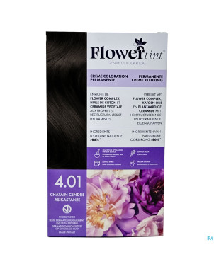 Flowertint chatain cendre 4.01 140ml