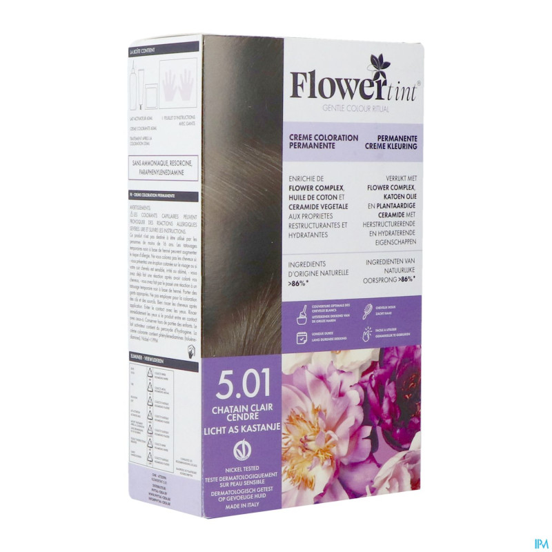 Flowertint chatain clair cendre 5.01 140ml