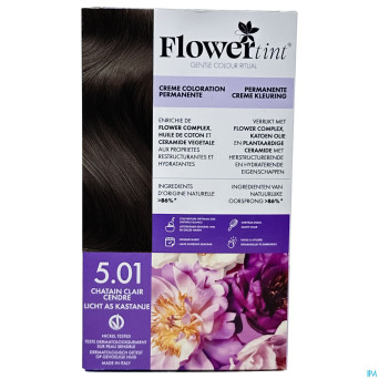 Flowertint chatain clair cendre 5.01 140ml