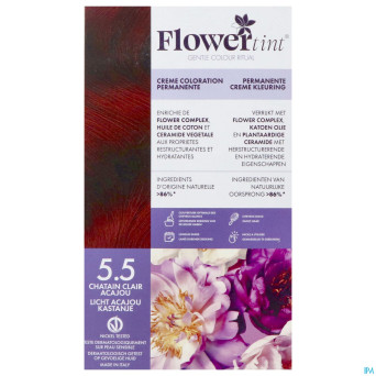 Flowertint chatain clair acajou 5.5 140ml