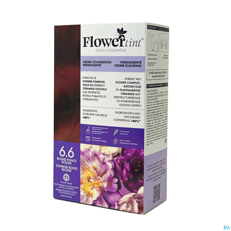 Flowertint blond fonce rouge 6.6 140ml