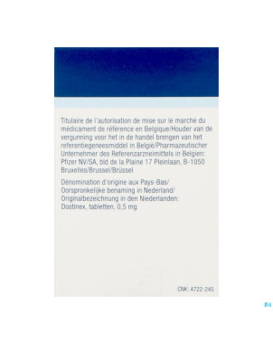 Sostilar pi pharma 0,5mg comp 8 pip