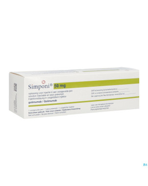 Simponi pi pharma 50mg sol inj stylo prerempl. 1
