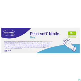 Peha soft gants nitrile bleu m 150 9420132