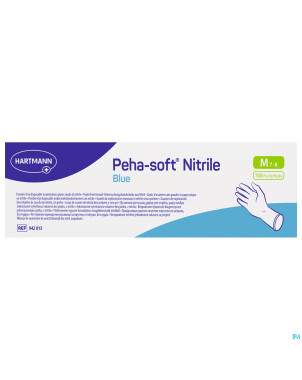 Peha soft gants nitrile bleu m 150 9420132