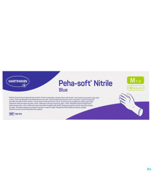 Peha soft gants nitrile bleu m 150 9420132
