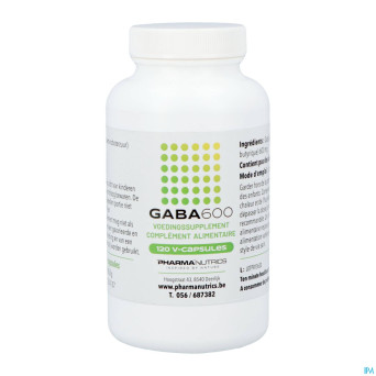 Gaba 600 v-caps 120 pharmanutrics