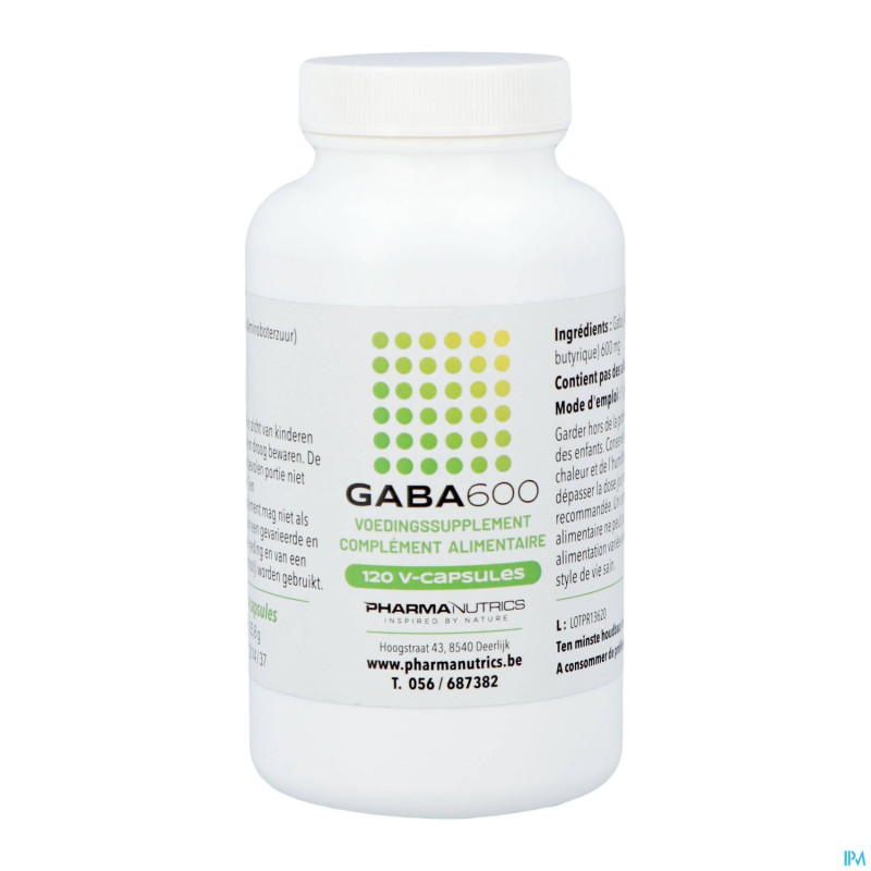 Gaba 600 v-caps 120 pharmanutrics