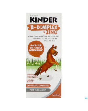 Fisher kinder b-complex + zinc sirop 125ml