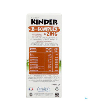 Fisher kinder b-complex + zinc sirop 125ml