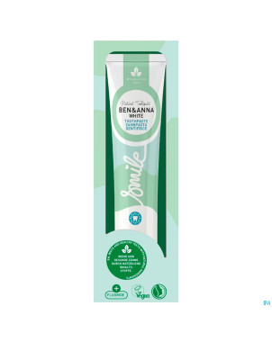 Ben&anna dentifrice smile white tube 75ml apharma