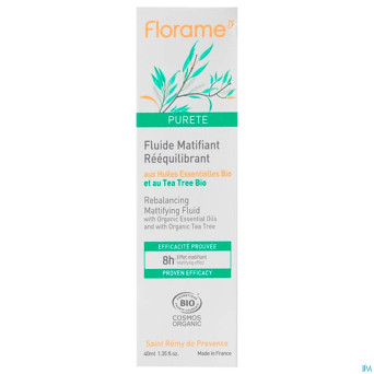 Florame fluide matifiant reequilibrant bio 40ml