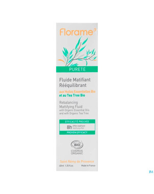 Florame fluide matifiant reequilibrant bio 40ml
