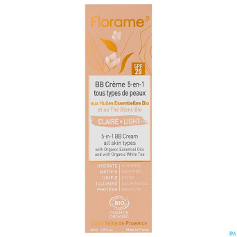 Florame bb creme 5-en-1 claire bio 40ml