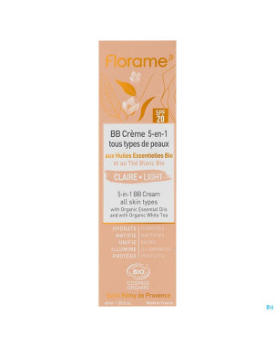 Florame bb creme 5-en-1 claire bio 40ml