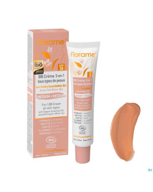 Florame bb creme 5-en-1 medium bio 40ml