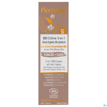 Florame bb creme 5-en-1 foncee bio 40ml