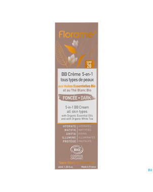 Florame bb creme 5-en-1 foncee bio 40ml