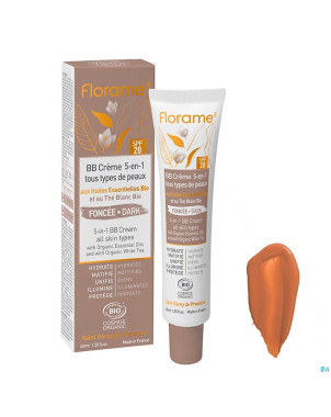 Florame bb creme 5-en-1 foncee bio 40ml