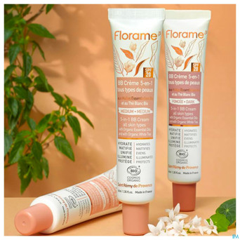 Florame bb creme 5-en-1 foncee bio 40ml
