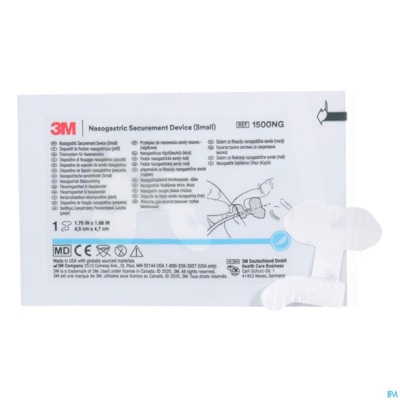 3m nasogastric securement device 1500ng transp. 50
