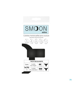Smoon culottes ado flux moyen+abond.noir t14-t16 2