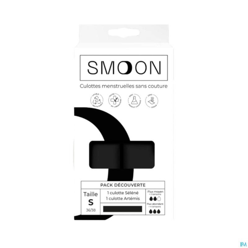 Smoon culottes flux moyen + flux abondant noir s 2