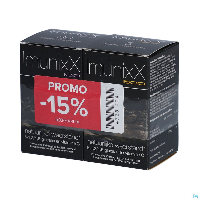 Imunixx 500 comp 5 + imunixx 100 comp 30
