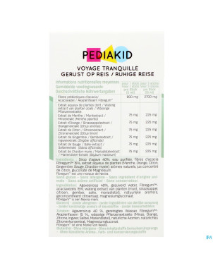 Pediakid voyage tranquille stick 10x5ml