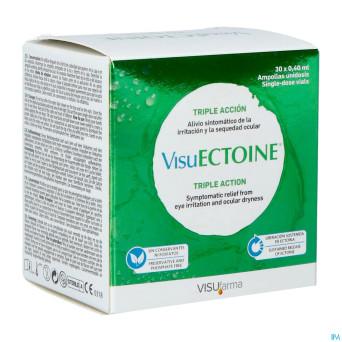 Visuectoine triple action gouttes oculaires 12ml