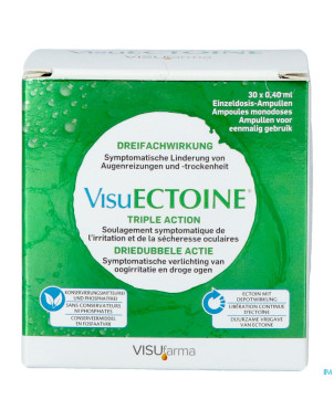 Visuectoine triple action gouttes oculaires 12ml