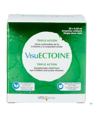 Visuectoine triple action gouttes oculaires 12ml