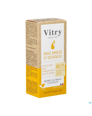 Vitry huile ongles & cuticules naturelle 10ml