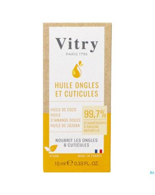 Vitry huile ongles & cuticules naturelle 10ml
