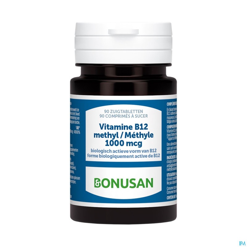 Vitamine b12 methyl 1000mcg comp sucer 90 bonusan