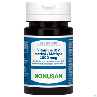 Vitamine b12 methyl 1000mcg comp sucer 90 bonusan