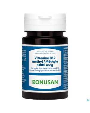 Vitamine b12 methyl 1000mcg comp sucer 90 bonusan