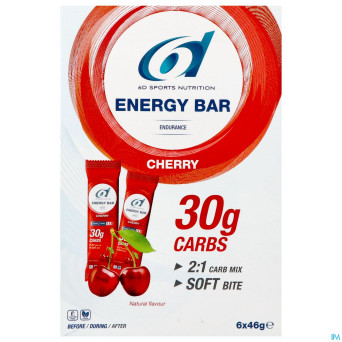 6d energy bar cherry 6x46g