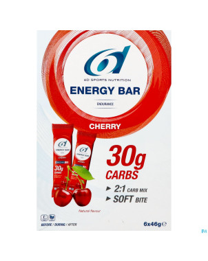6d energy bar cherry 6x46g