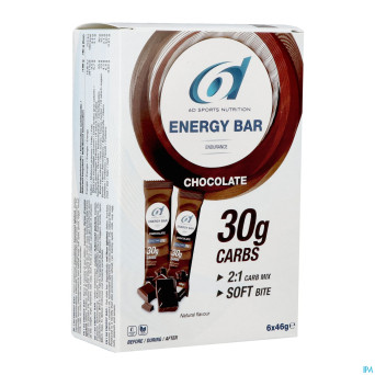 6d energy bar chocolate 6x46g