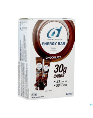 6d energy bar chocolate 6x46g