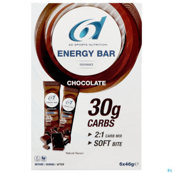 6d energy bar chocolate 6x46g