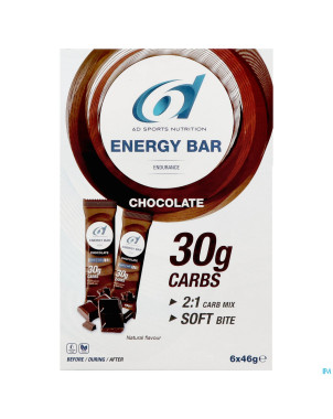6d energy bar chocolate 6x46g