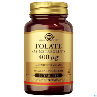 Solgar folate 400mcg comp 50
