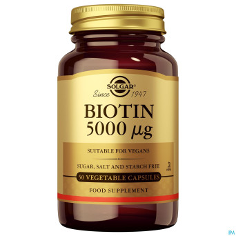 Solgar biotin 5000mcg v-caps 50
