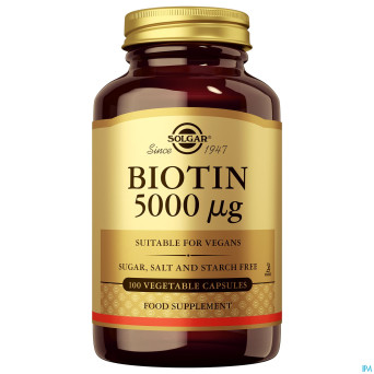 Solgar biotin 5000mcg v-caps 100