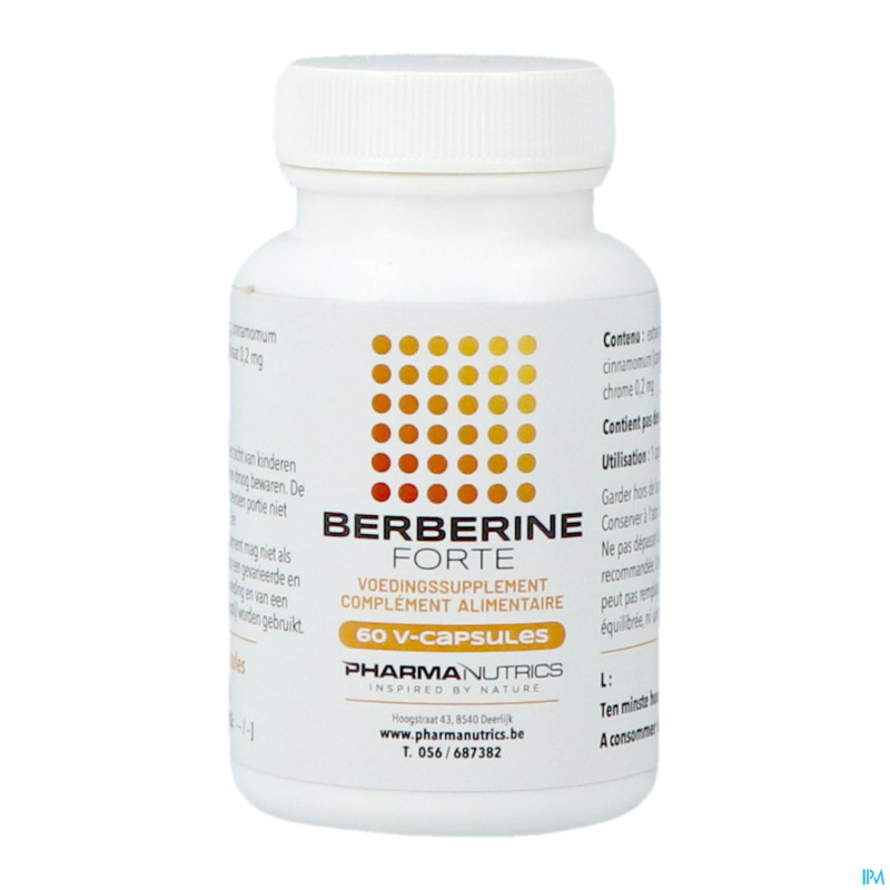 Berberine forte v-caps 60 pharmanutrics